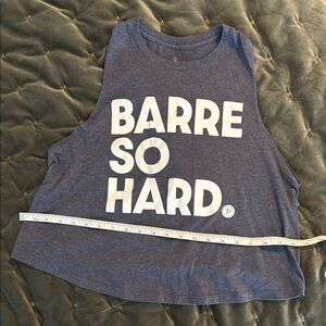 Cropped Pure Barre logo Muscle Tank